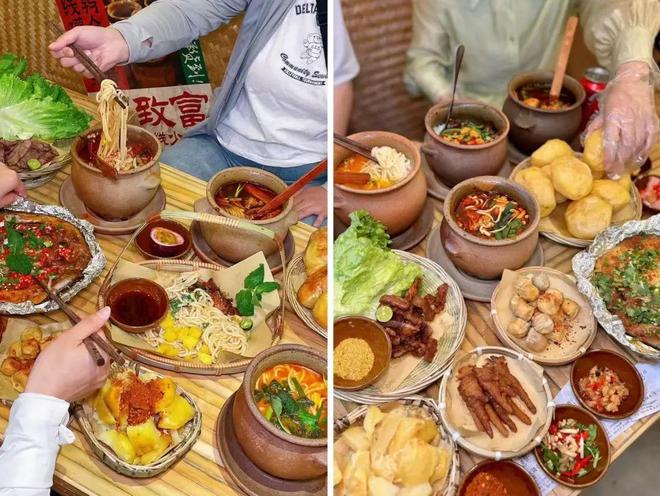 流！年轻人排队打卡“罐罐米线”pg电子游戏网站云南米线新晋顶(图6)